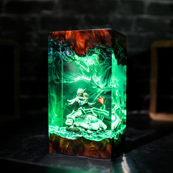 Momo Ayase and Okarun Dandadan Lamp