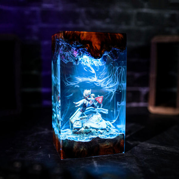 Momo Ayase and Okarun Dandadan Lamp