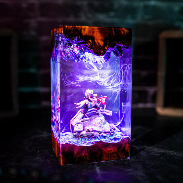 Momo Ayase and Okarun Dandadan Lamp