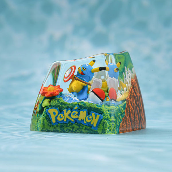 Pikachu Captain America Pokémon Keycap