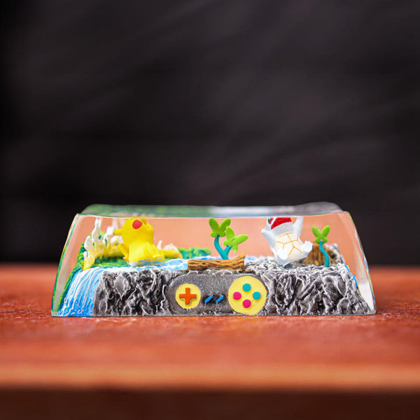 Pikachu & Squirtle Pokémon Shift Keycap