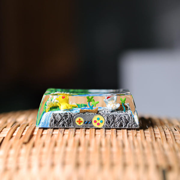 Pikachu & Squirtle Pokémon Shift Keycap