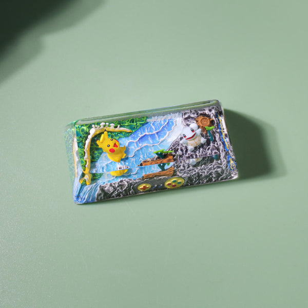 Pikachu & Squirtle Pokémon Shift Keycap