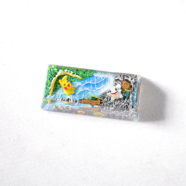 Pikachu & Squirtle Pokémon Shift Keycap