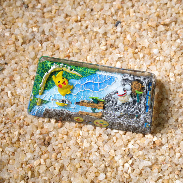 Pikachu & Squirtle Pokémon Shift Keycap