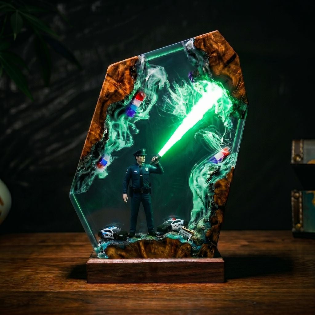 Police Resin Lamp