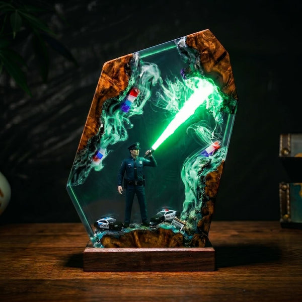 Police Resin Lamp