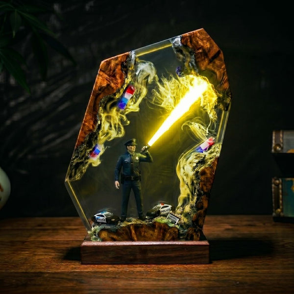 Police Resin Lamp