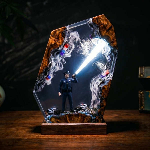 Police Resin Lamp