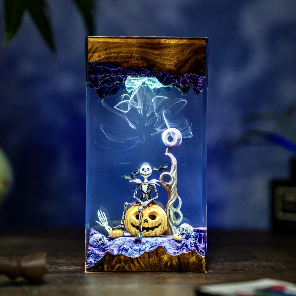 Pumpkin Jack Halloween Lamp