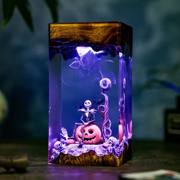 Pumpkin Jack Halloween Lamp