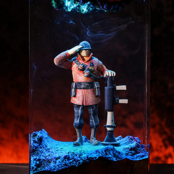 Red Soldier Team Fortress Lamp