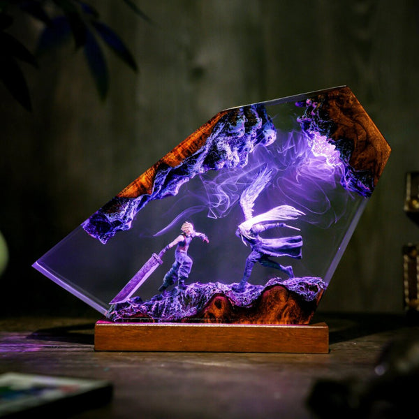 Sephiroth vs Cloud Strife Final Fantasy Lamp