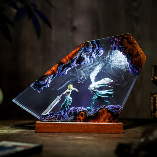Sephiroth vs Cloud Strife Final Fantasy Lamp