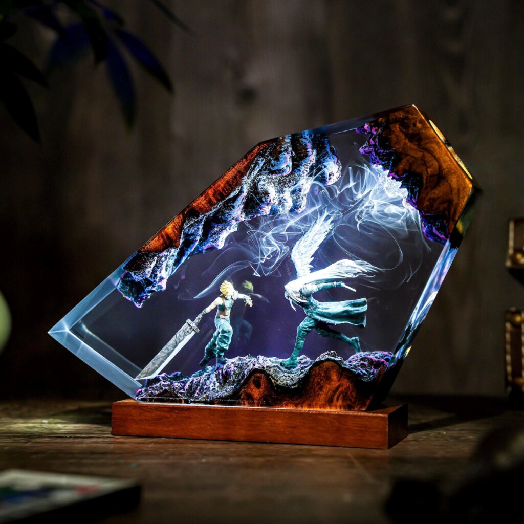 Sephiroth vs Cloud Strife Final Fantasy Lamp