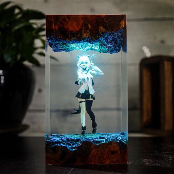 Shirakami Fubuki Hololive Night Lamp