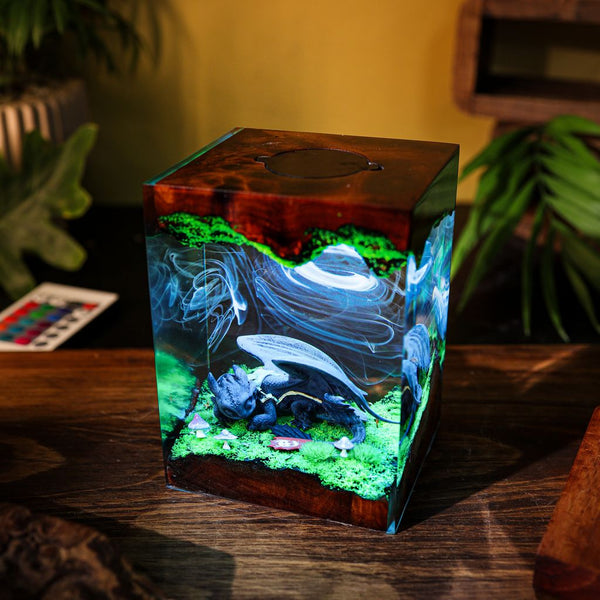 Toothless How to Train Your Dragon Resin Lamp