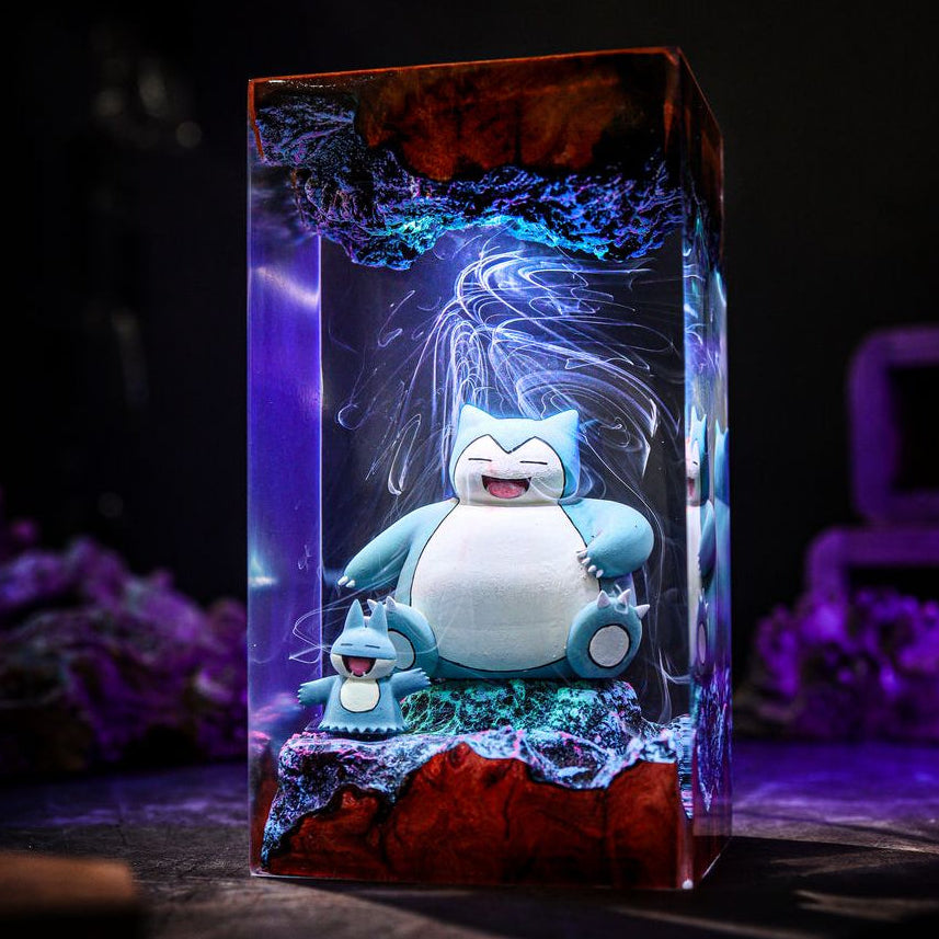 Snorlax and Munchlax Pokémon Lamp