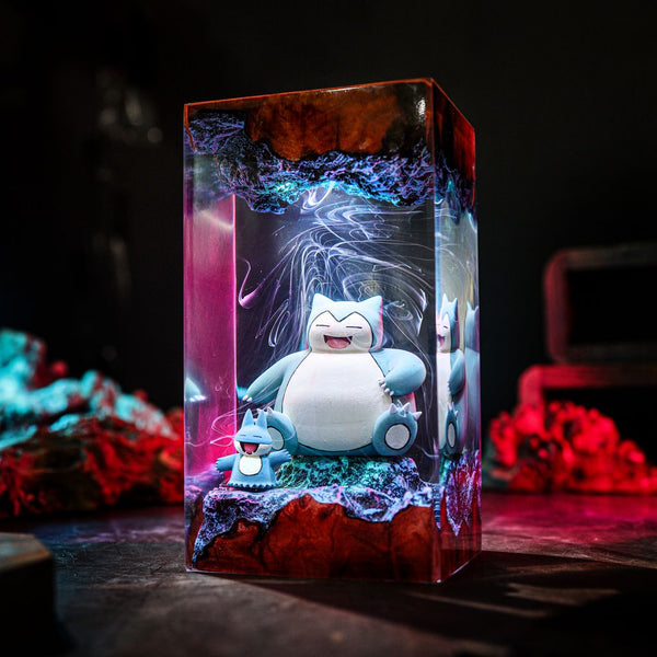 Snorlax and Munchlax Pokémon Night Lamp
