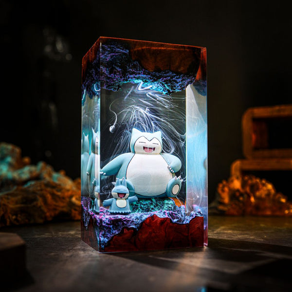Handmade Snorlax Munchlax Pokémon Lamp