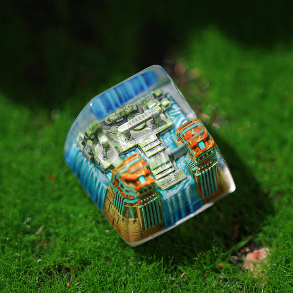 The Lost Temple Beneath the Sea Keycap