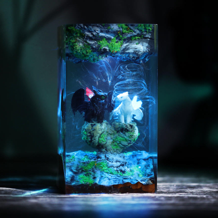 Toothless and Light Fury Lamp Ver 5