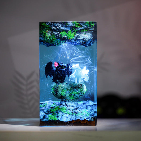 Toothless and Light Fury Lamp Ver 5