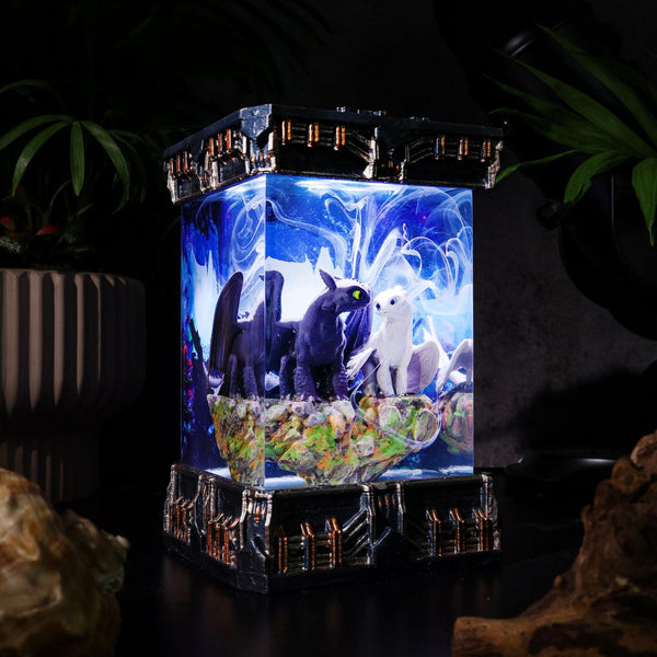 Toothless and Light Fury Night Light
