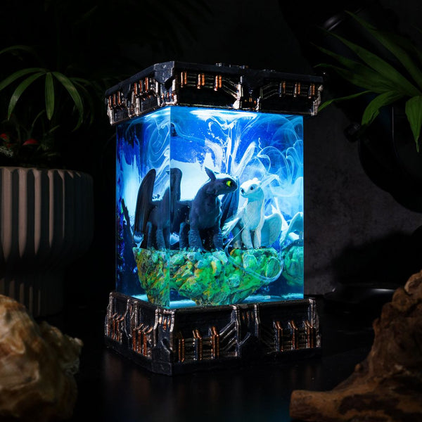 Toothless and Light Fury Anniversary Gift Lamp