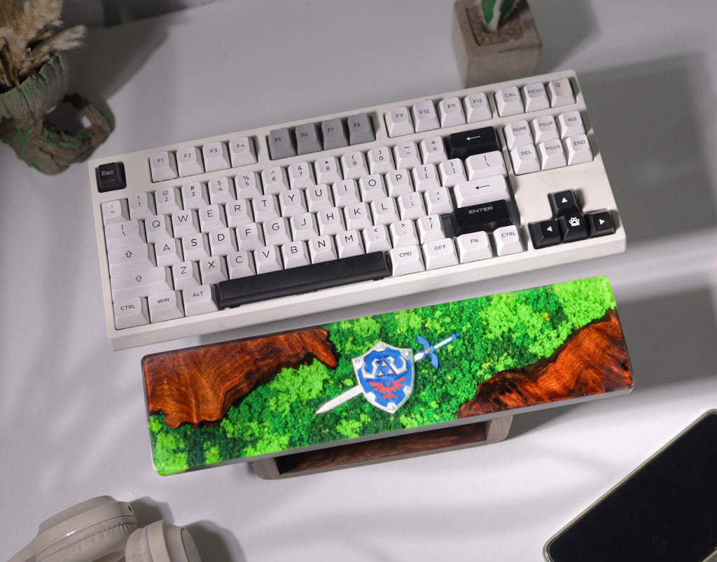 Zelda Hylian Shield and Master Sword Wrist Rest