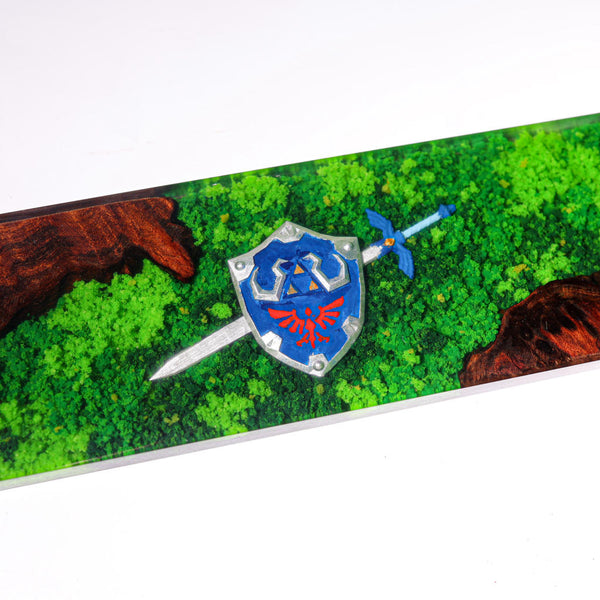 Zelda Hylian Shield and Master Sword Wrist Rest
