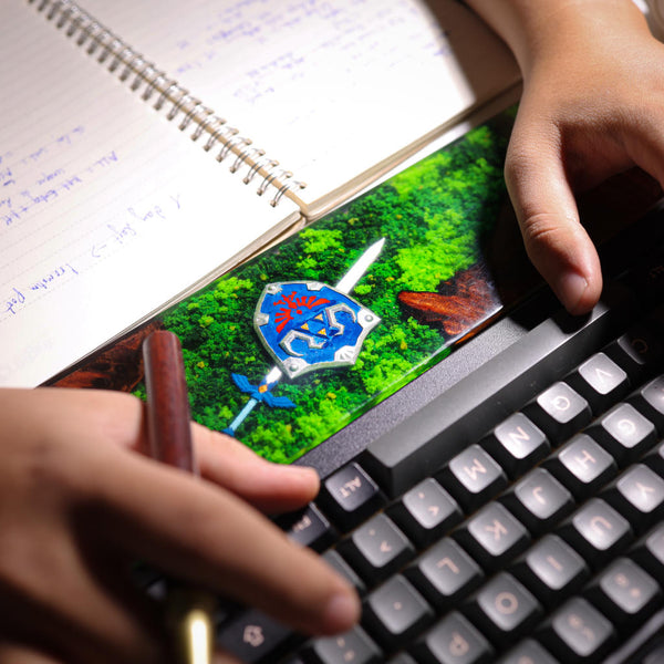 Zelda Hylian Shield and Master Sword Wrist Rest