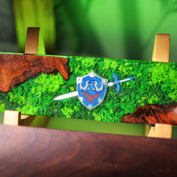 Zelda Hylian Shield and Master Sword Wrist Rest