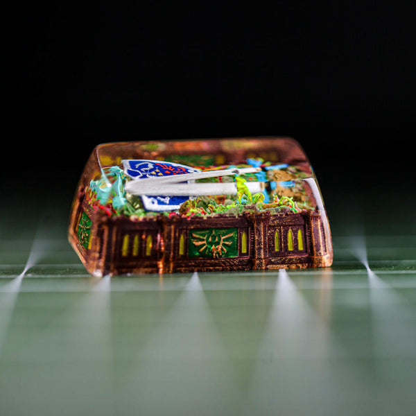 Zelda Hylian Shield and Master Sword Keycap
