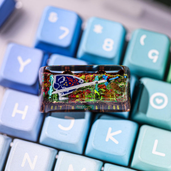 Zelda Hylian Shield and Master Sword Shift/Enter Keycap