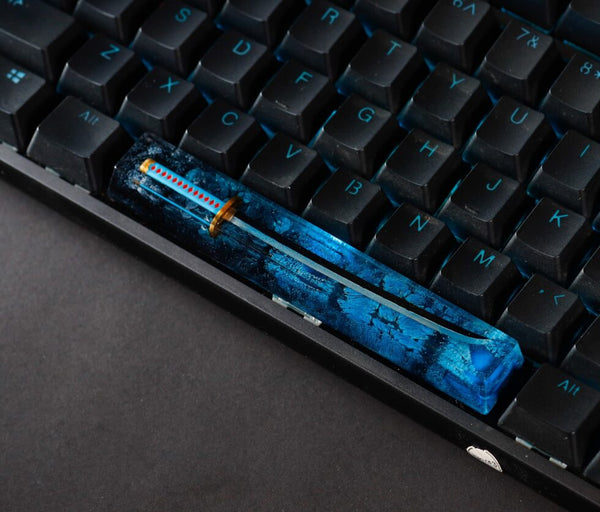 Blue katana spacebar