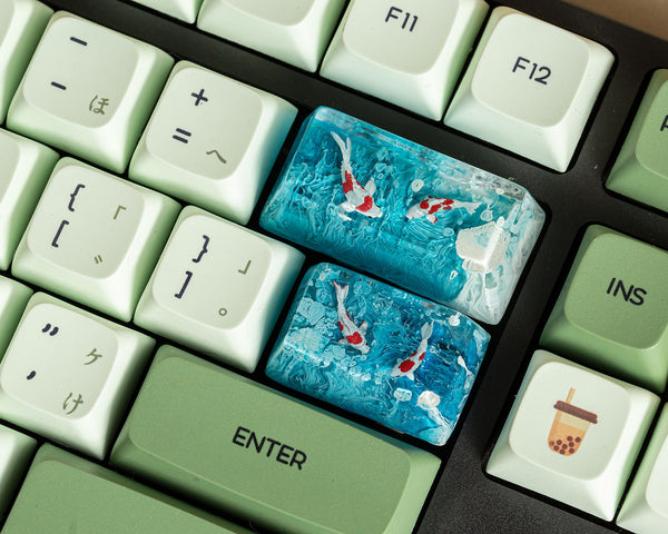 Blue ocean keycap for backspace