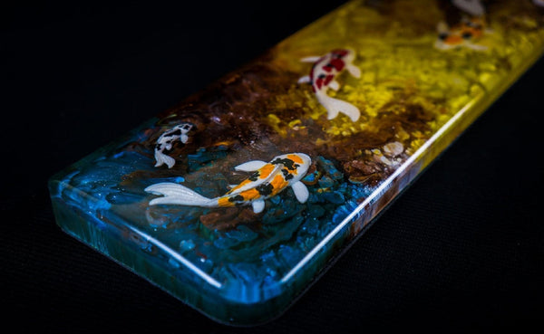 Unique Koi Resin Wrist Rest