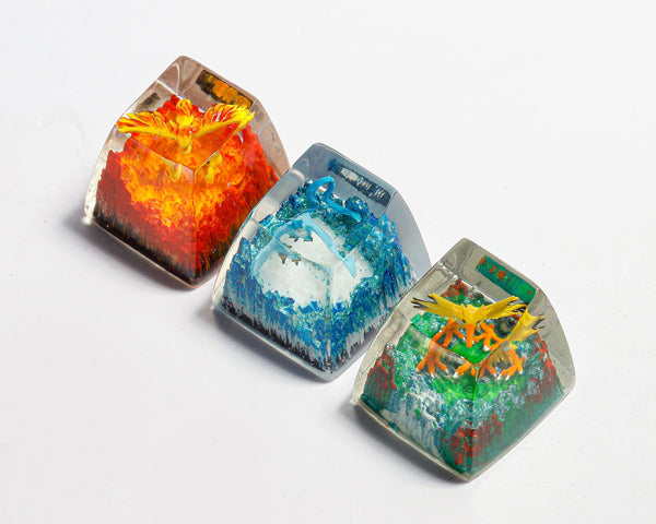Articuno Pokemon Artisan Keycap