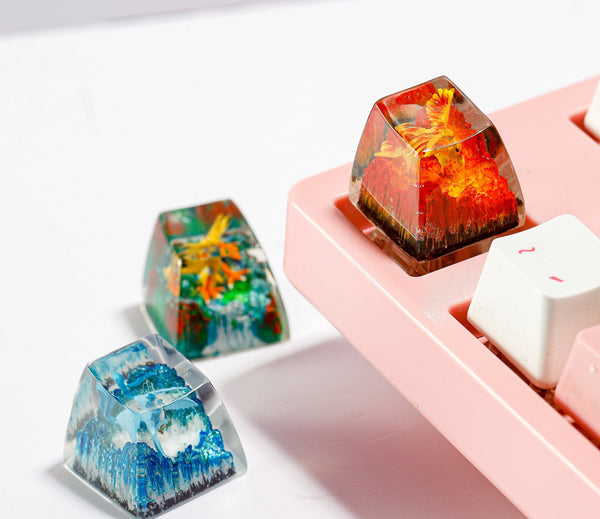 Articuno Pokemon Artisan Keycap