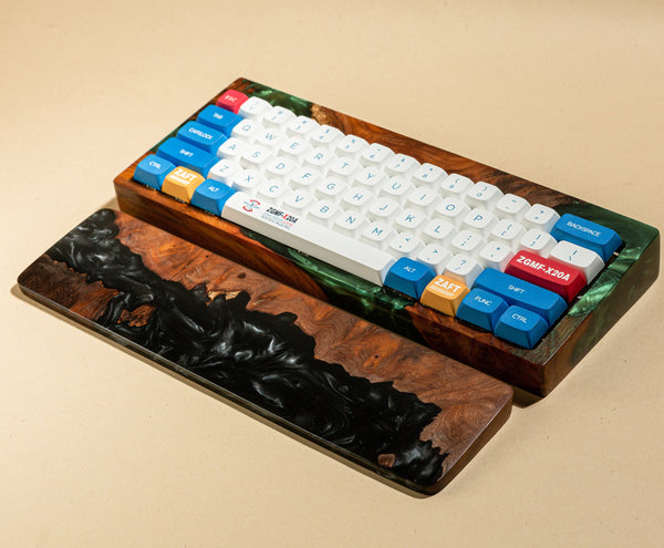Black Resin and Wood wrist rest