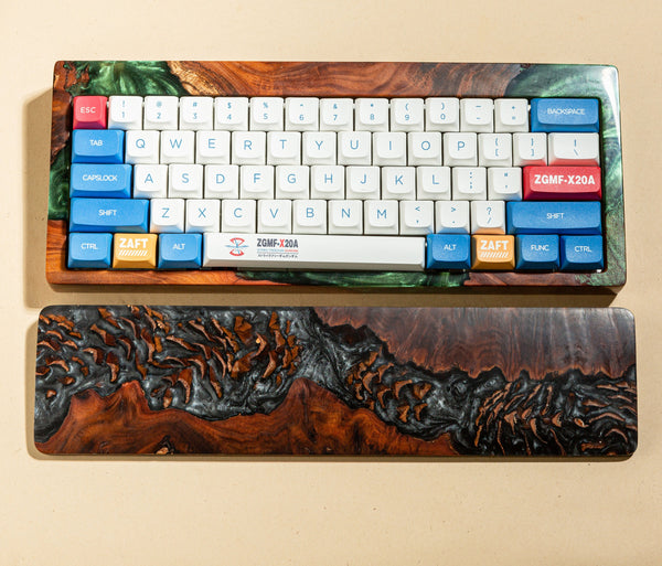 Black Resin and Wood wrist rest