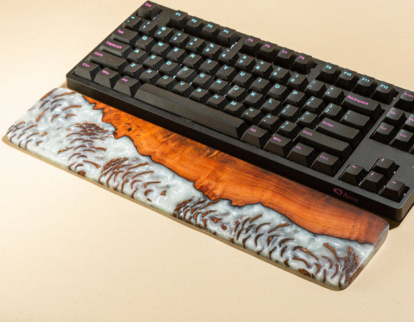 Black Resin and Wood wrist rest