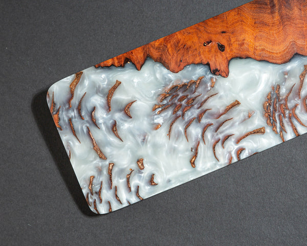 Black Resin and Wood wrist rest