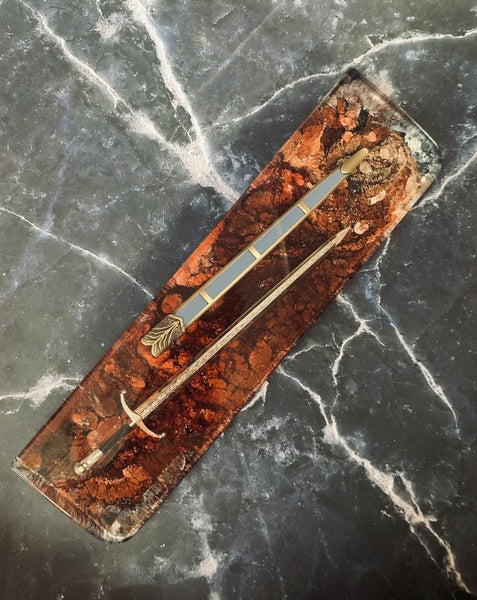 Red Katana Resin Wrist Rest