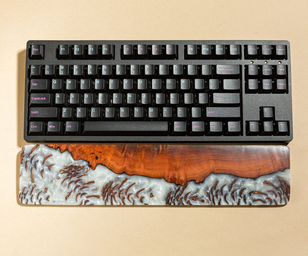 Black Resin and Wood wrist rest
