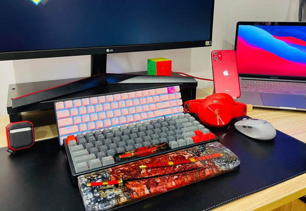 Red Katana Resin Wrist Rest