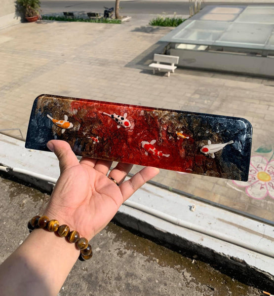 Unique Koi Resin Wrist Rest