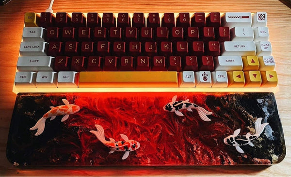 Unique Koi Resin Wrist Rest