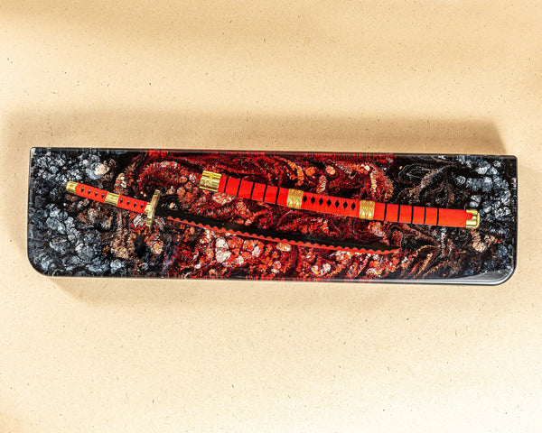 Red Katana Resin Wrist Rest